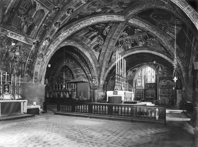 View of the Interior of the Lower Church by Italian School